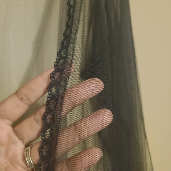 Gabi Fresh | Women's Black Betty Sheer Tulle Maxi Length Robe (US Size 14) - Picture 9 of 16